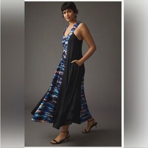ANTHROPOLOGIE Maeve V Neck Maxi Dress Size 10
